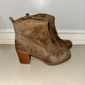 Suede booties
